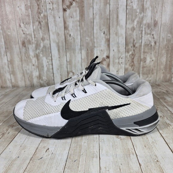 Nike Metcon React Training Shoes Crossfit Gym Fitness White Black Size 12 - Picture 2 of 8